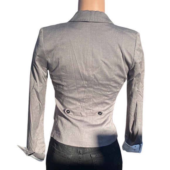 H&M Women’s Cotton Blend Single Breasted Blazer size 4 - Picture 3 of 8